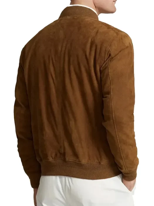 Evil Season 4 Mike Colter Bomber Suede Jacket Back