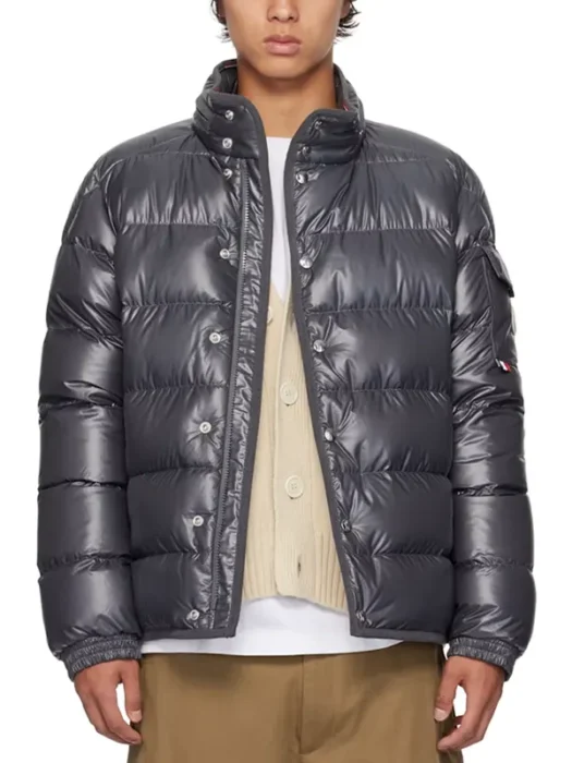 Gray Gourette Down Jacket