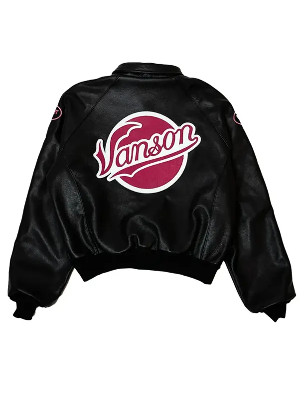 Harlem Baseball Vanson Leather Jacket Back