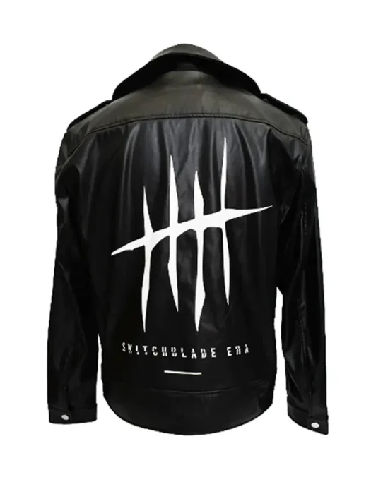 Jay White Riders Black Leather Jacket Back