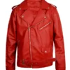 Jay White Riders Red Leather Jacket