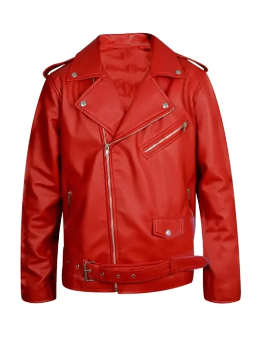 Jay White Riders Red Leather Jacket