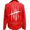 Jay White Riders Red Leather Jacket Back