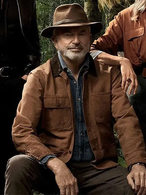 Jurassic World Dominion Sam Neill Cotton Jacket