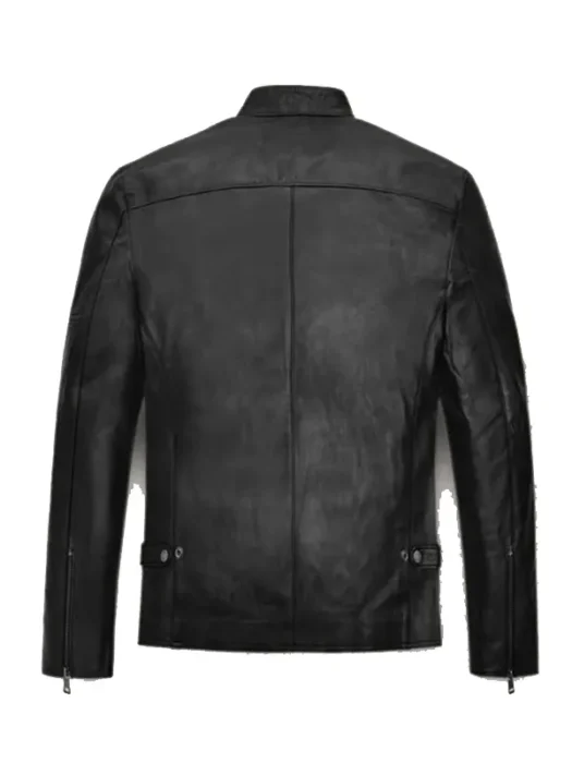 Justin Timberlake Guys Choice Awards Black Leather Jacket Back