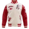 LETTERMEN CINCINNATI REDS RETRO VARSITY LEATHER JACKET