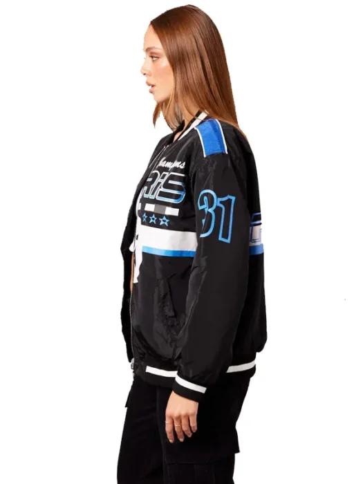 Long Sleeve Zip Thru Champions Print Jacket