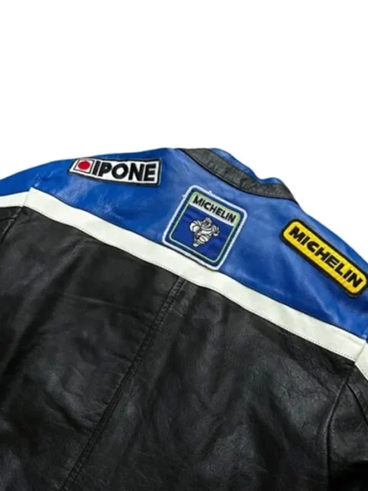 Lucky Strike Racing Leather Jacket Back