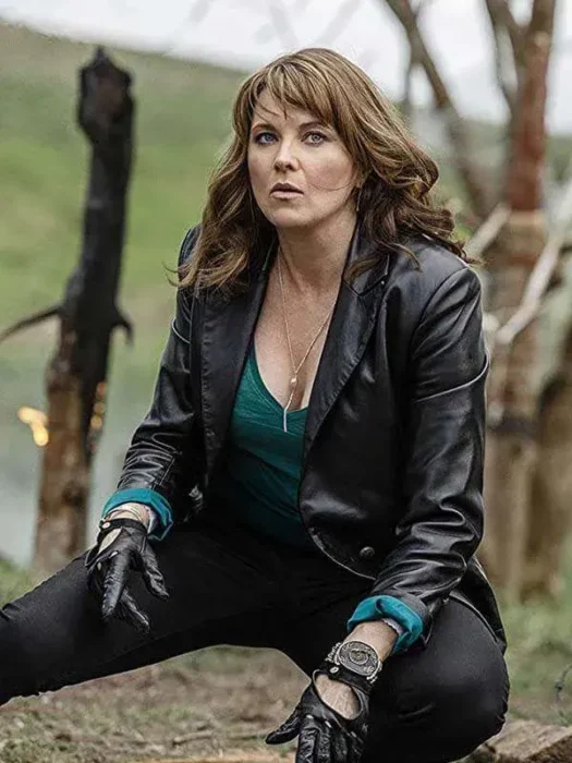 Lucy Lawless Ash vs Evil Dead Black Leather Jacket