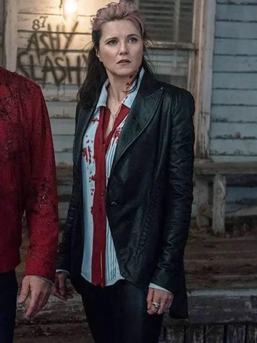 Lucy Lawless Ash vs Evil Dead Ruby Knowby Leather Blazer