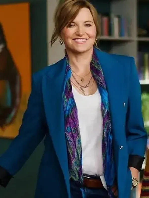 Lucy Lawless My Life Is Murder S03 Blue Blazer