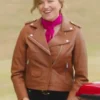 Lucy Lawless My Life Is Murder S03 Brown Jacket