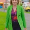 Lucy Lawless My Life Is Murder S03 Green Blazer