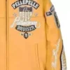 MENS PELLE PELLE AMERICAN BRUISER PLUSH GENUINE LEATHER HANDMADE JACKET