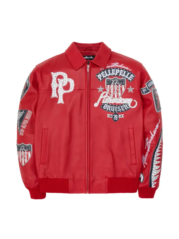 MEN’S PELLE PELLE RED ANNIVERSARY AMERICAN BRUISER LEATHER JACKET