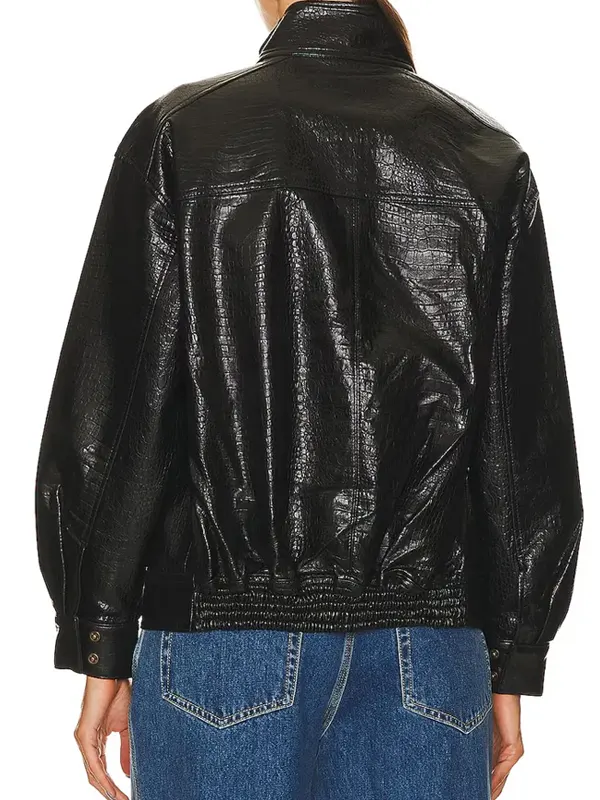 Mayci Neeley The Secret Lives of Mormon Wives Leather Bomber Jacket Back