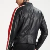 Men Biker Hot Selling Stylish Leather Jacket Back