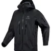 Mens Arcteryx Alpha SV Black Jacket