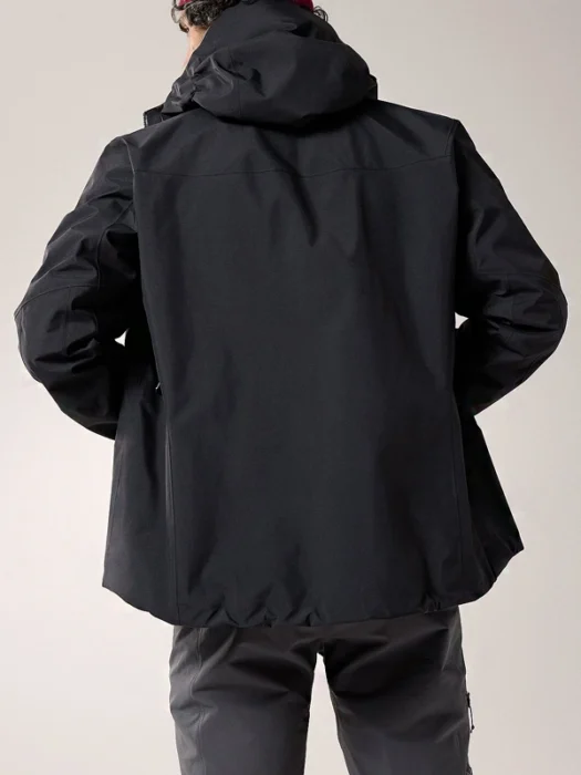 Mens Arcteryx Alpha SV Black Jacket Back