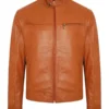 Men’s Classy Brown Leather Jacket