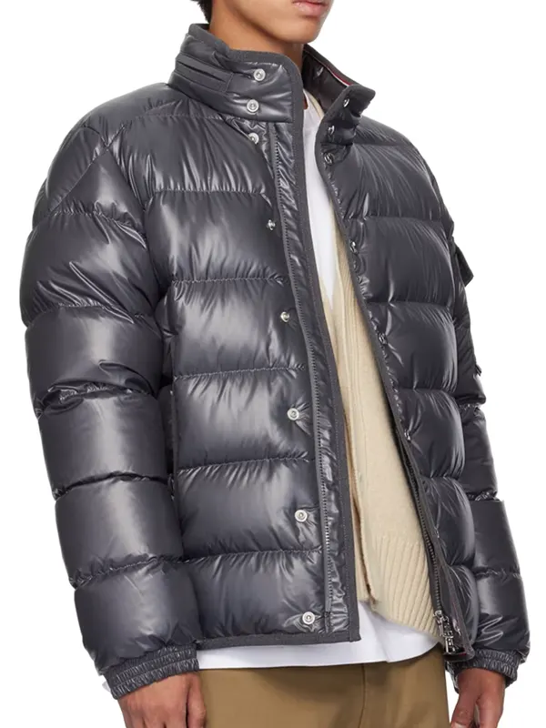 Mens Gray Gourette Down Jacket