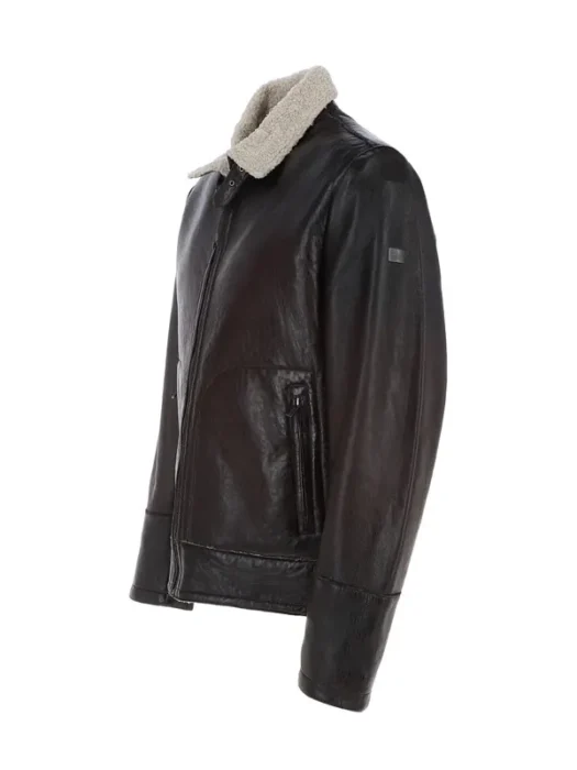 Mens Nappa Leather Jacket Teddy Lining