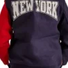 Mens New York Letterman Yankees Mash Up Varsity Jacket Back