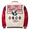 Men's Pelle Pelle World Famous Soda Club Genuine Bomber Leather Jacket Back