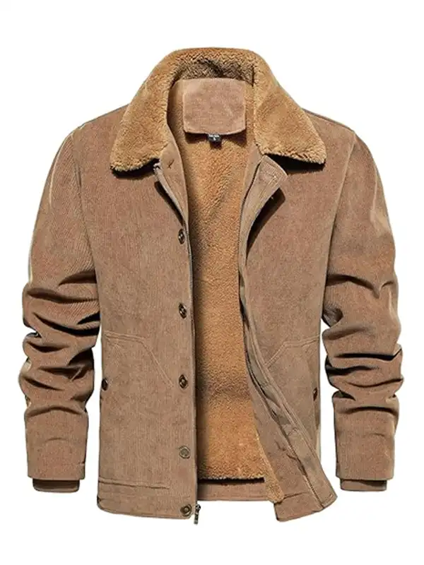 Men’s Winter Corduroy Brown Jacket