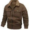 Men's Winter Fleece-Lined Bomber Jacket