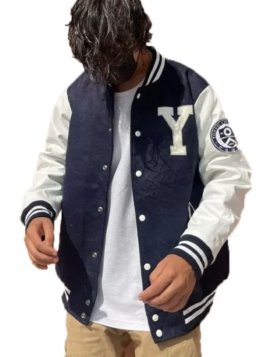 Mens Yonsei University Letterman Varsity Jacket