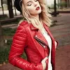 New Stylish Women Genuine Lambskin Leather Jacket