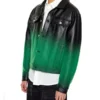 Ombre Faux Leather Jacket