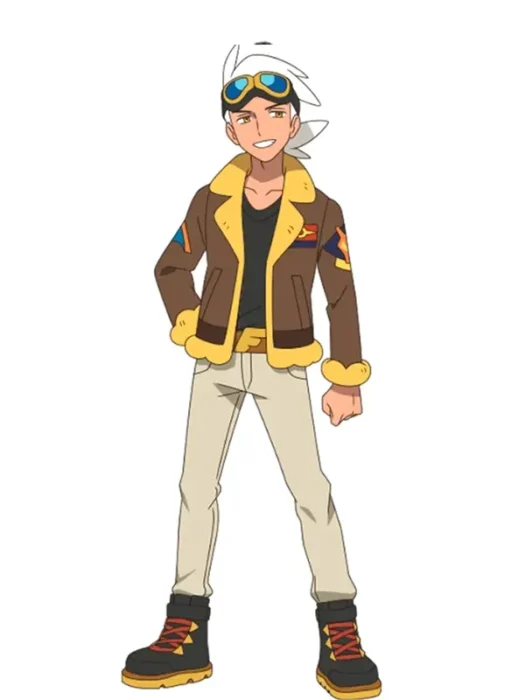 Pokémon Horizons Friede Shearling Brown Cotton Jacket