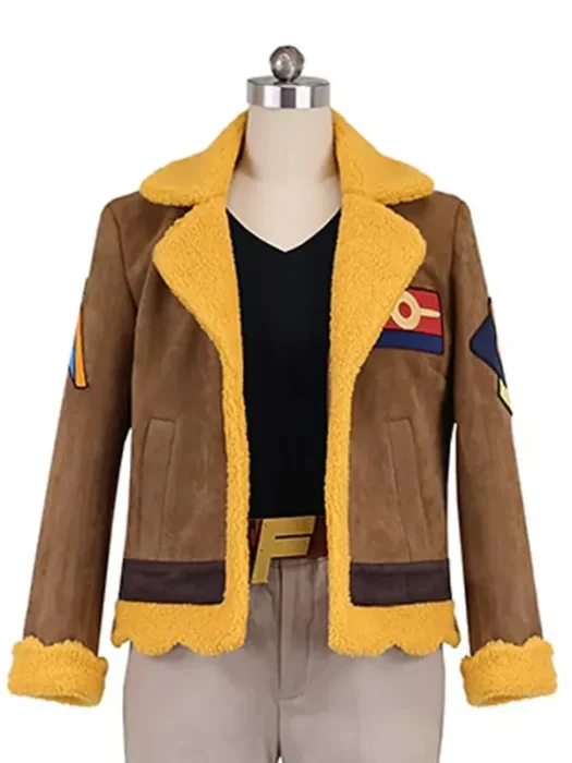 Pokémon Horizons Friede Shearling Brown Jacket