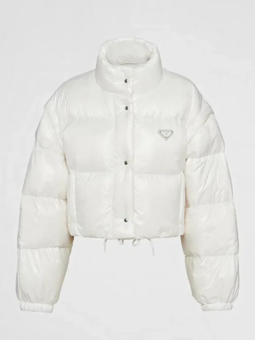 Prada Puffer White Jacket