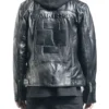 Rammstein Logo Black Genuine Leather Jacket Back