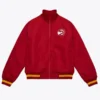 Red Atlanta Hawks Satin Full-Zip Jacket