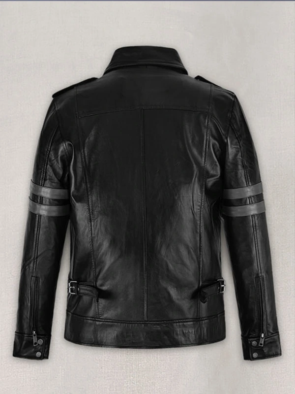 Resident Evil 6 Leon Kennedy Leather Jacket Back