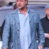 Russell Crowe The Nice Guys Blue Leather Jacket