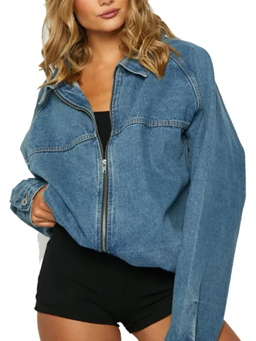 Sally Blue Oversized Blue Denim Jacket