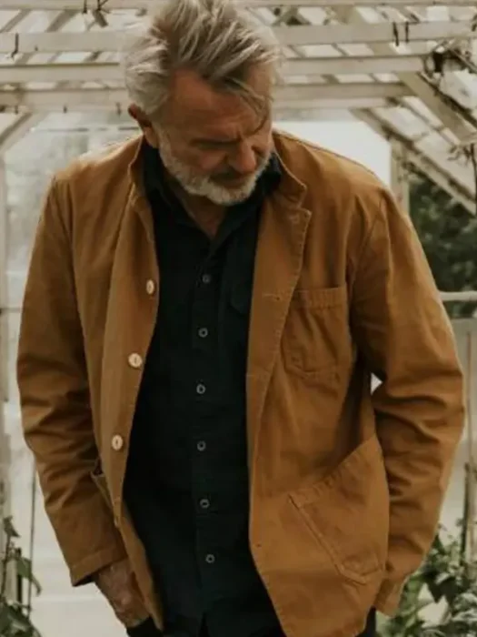 Sam Neill A New Zealand Treasure Brown Cotton Jacket