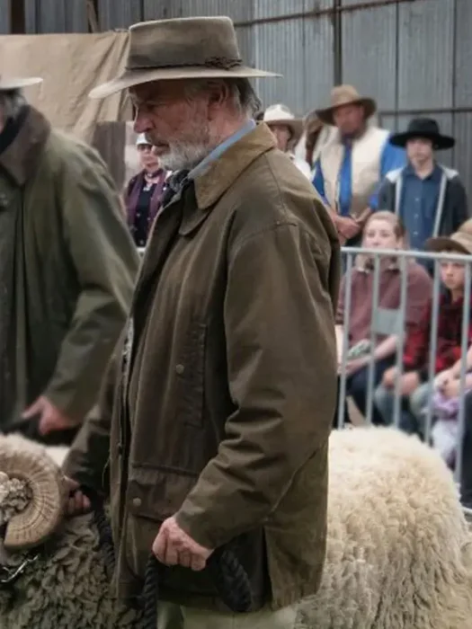 Sam Neill Rams Colin Brown Cotton Jacket