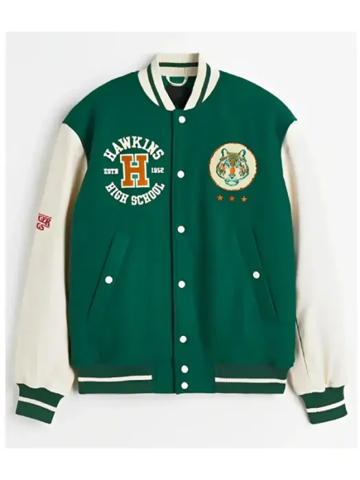 Stranger Things Hawkins Stadium Varsity Jacket