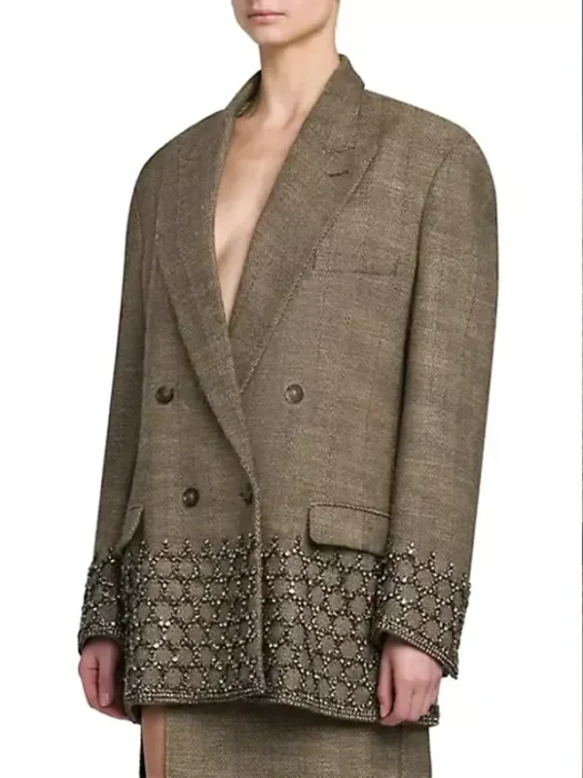 Taylor Swift Stella Mccartney Crystal Cage Oversized Blazer