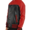 Terrance Biker Varsity Leather Jacket