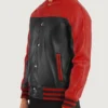 Terrance Black & Red Leather Jacket