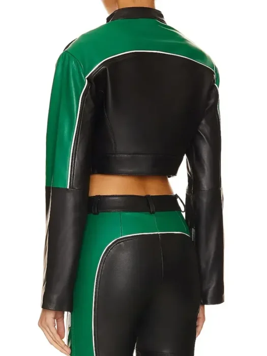 The Bold and the Beautiful Lisa Yamada Cropped Leather Jacket Back