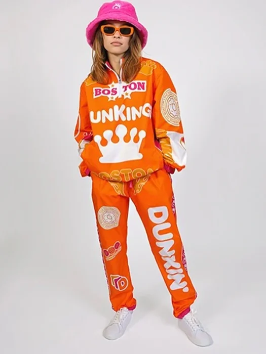 The Dunkings Windbreaker Orange Tracksuit Jacket