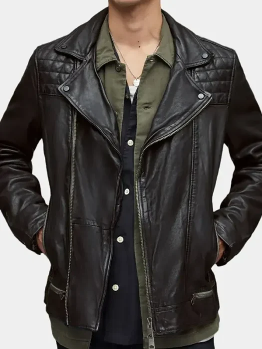 The Jetty Hannah Black Leather Jacket